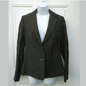 AllSaints Co Ltd Spitalfields Brown Wool Blazer